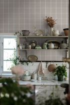 3578 Tailor´s Tweed Light Beige Cottage Garden Wallpaper by Boråstapeter