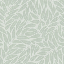 Floral Green Boho Fine Linen Wallpaper by Galerie
