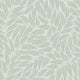 Floral Green Boho Fine Linen Wallpaper by Galerie