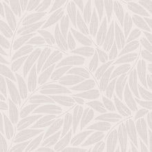 Floral White & Grey Boho Fine Linen Wallpaper by Galerie