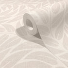 Floral Beige Boho Fine Linen Wallpaper by Galerie
