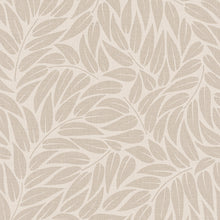Floral Beige & Brown Boho Fine Linen Wallpaper by Galerie