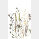 Floral White & Beige Boho Fine Linen Mural by Galerie