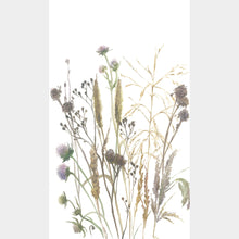 Floral White & Beige Boho Fine Linen Mural by Galerie