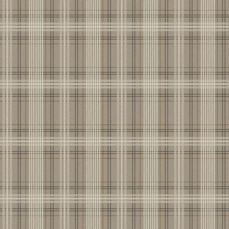 3579 Tailor´s Tweed Dark Brown Cottage Garden Wallpaper by Boråstapeter