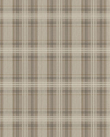 3579 Tailor´s Tweed Dark Brown Cottage Garden Wallpaper by Boråstapeter