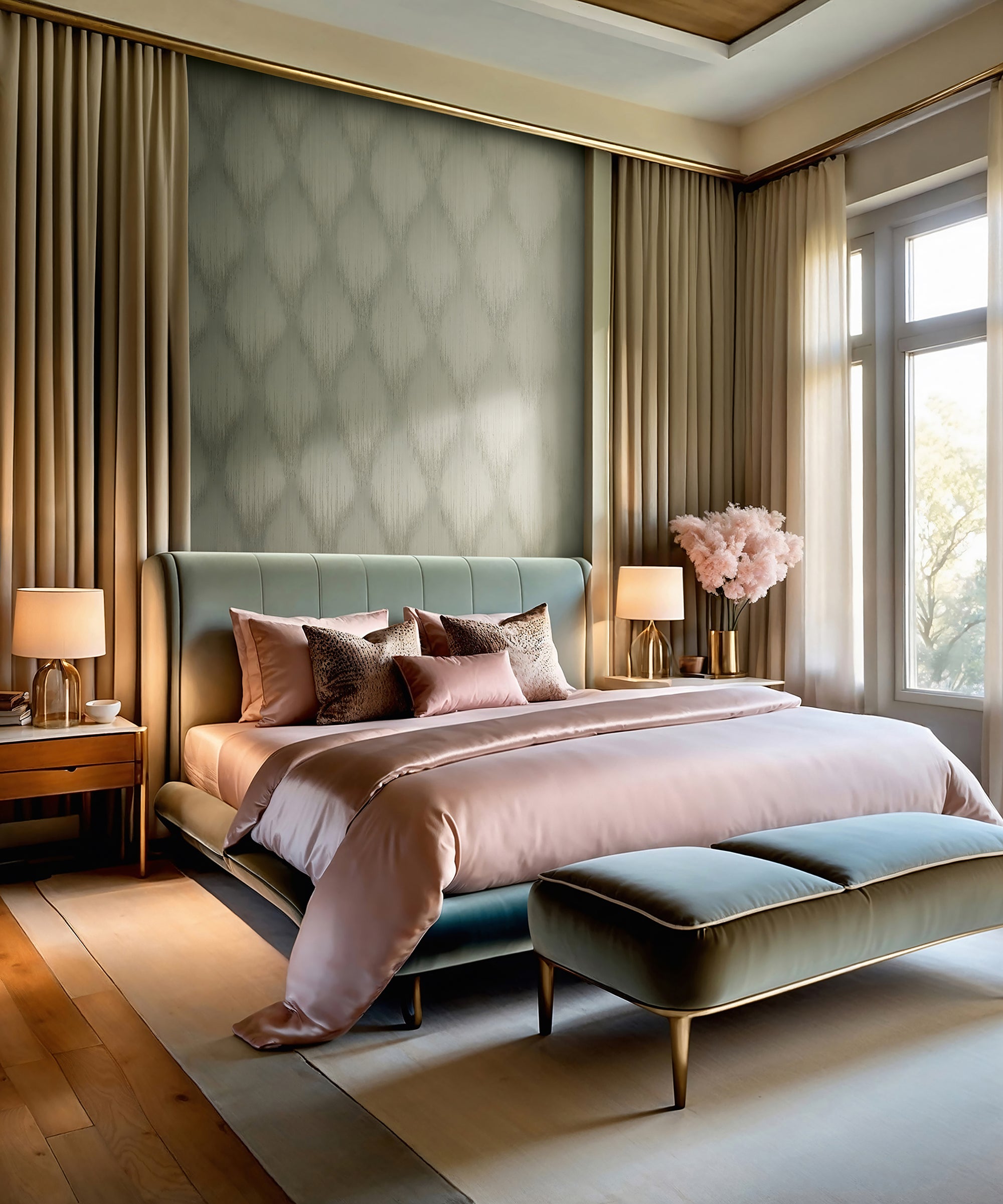 35803 Stripes Green Wallpaper by Galerie