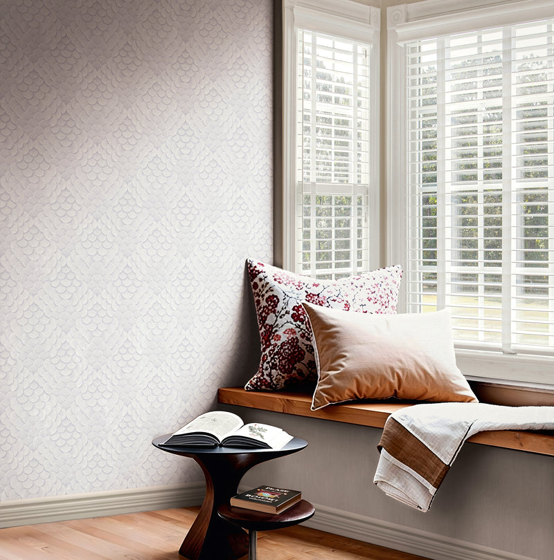 35809 3D optics Silver Grey Wallpaper by Galerie