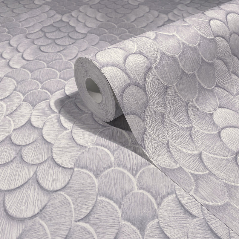 35809 3D optics Silver Grey Wallpaper by Galerie