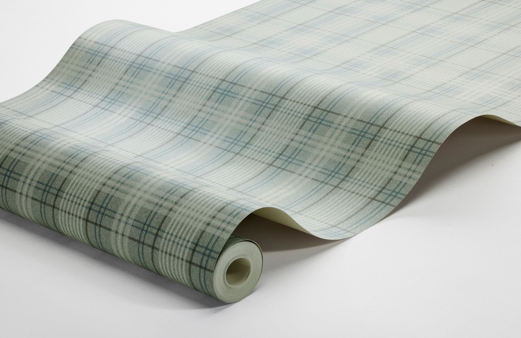 3580 Tailor´s Tweed Light Turquoise Cottage Garden Wallpaper by Boråstapeter