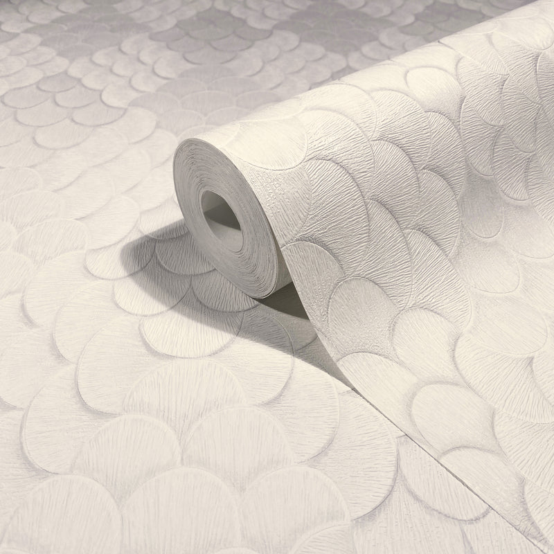 35810 3D optics White Wallpaper by Galerie