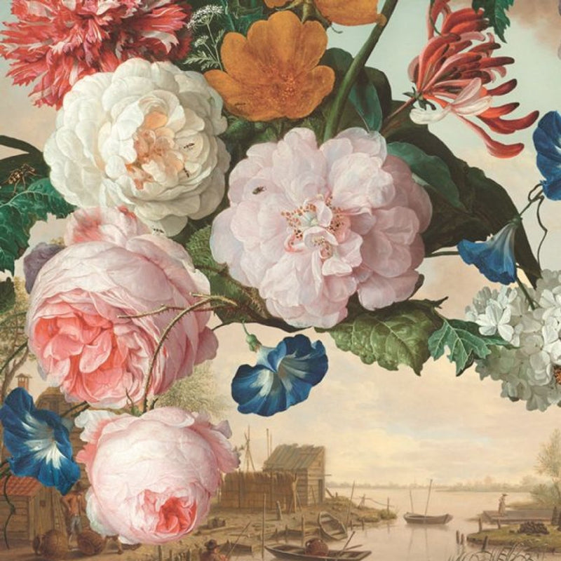 358110 Flower Crown Fishing Masterpiece Wallpaper By Eijffinger