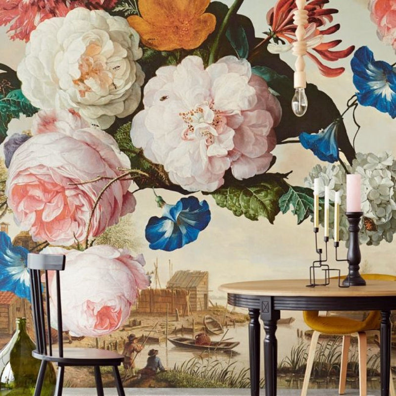 358110 Flower Crown Fishing Masterpiece Wallpaper By Eijffinger