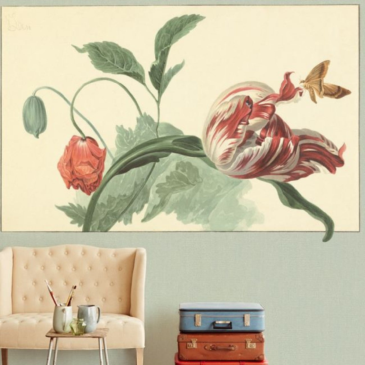 358119 Garden Postcard Masterpiece Wallpaper By Eijffinger