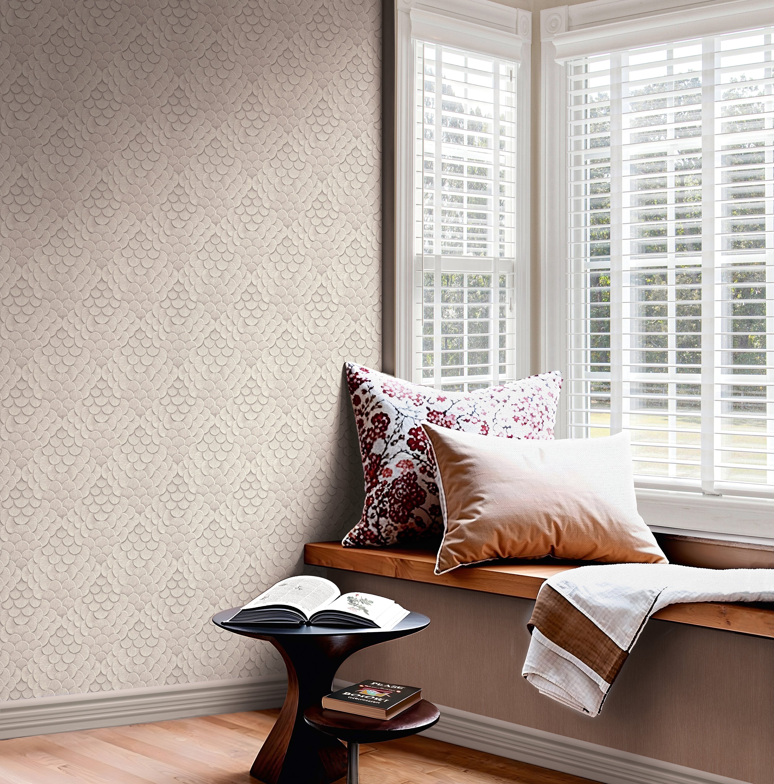 35811 3D optics Silver Grey Wallpaper by Galerie