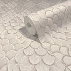 35811 3D optics Silver Grey Wallpaper by Galerie