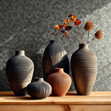 35814 Tile optics Silver Grey Wallpaper by Galerie
