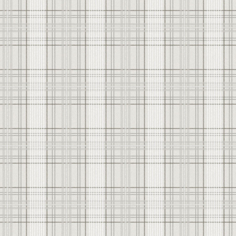 3581 Tailor´s Tweed Light Grey Cottage Garden Wallpaper by Boråstapeter