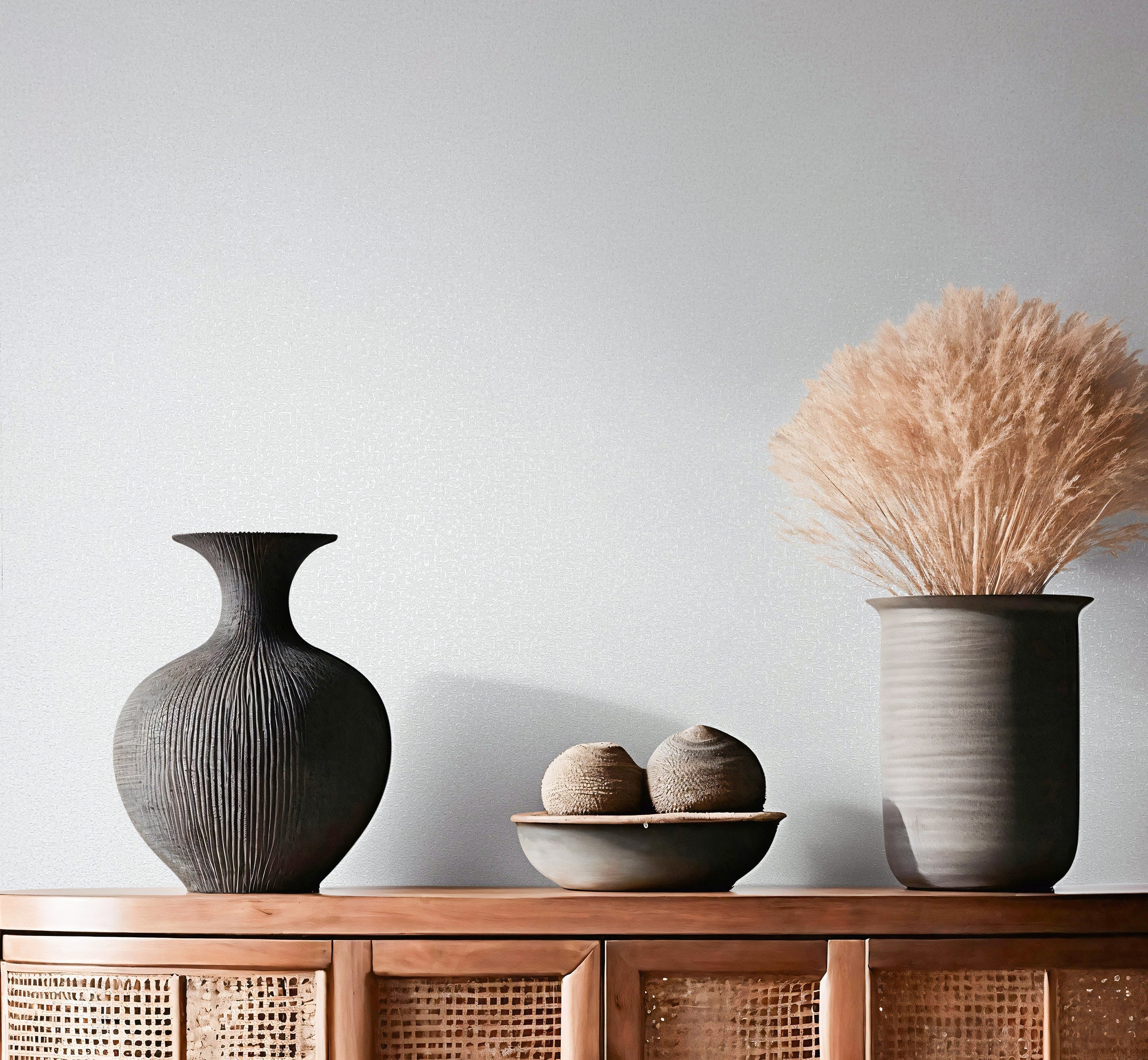 35820 Uni Silver Grey Wallpaper by Galerie