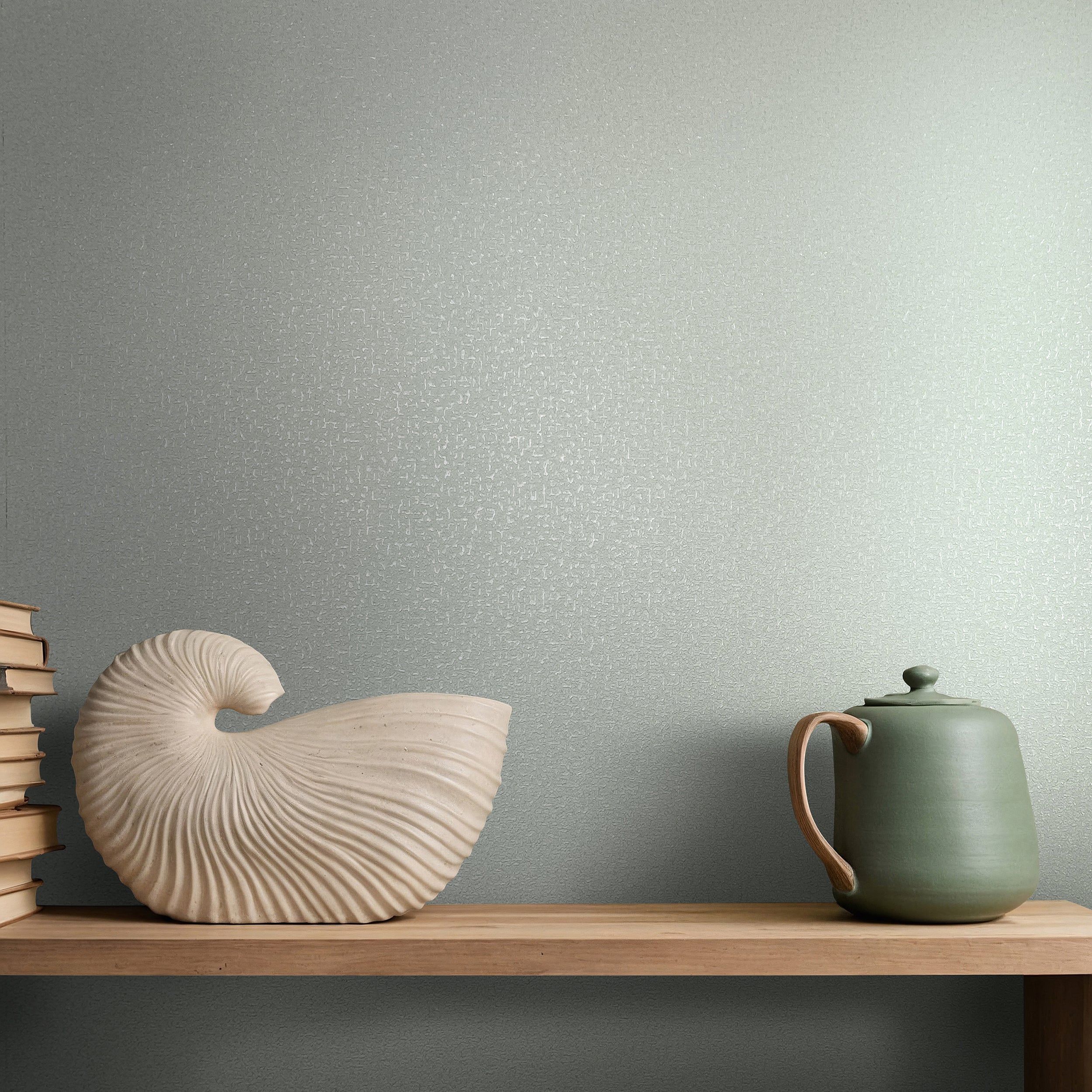 35821 Uni Green Wallpaper by Galerie