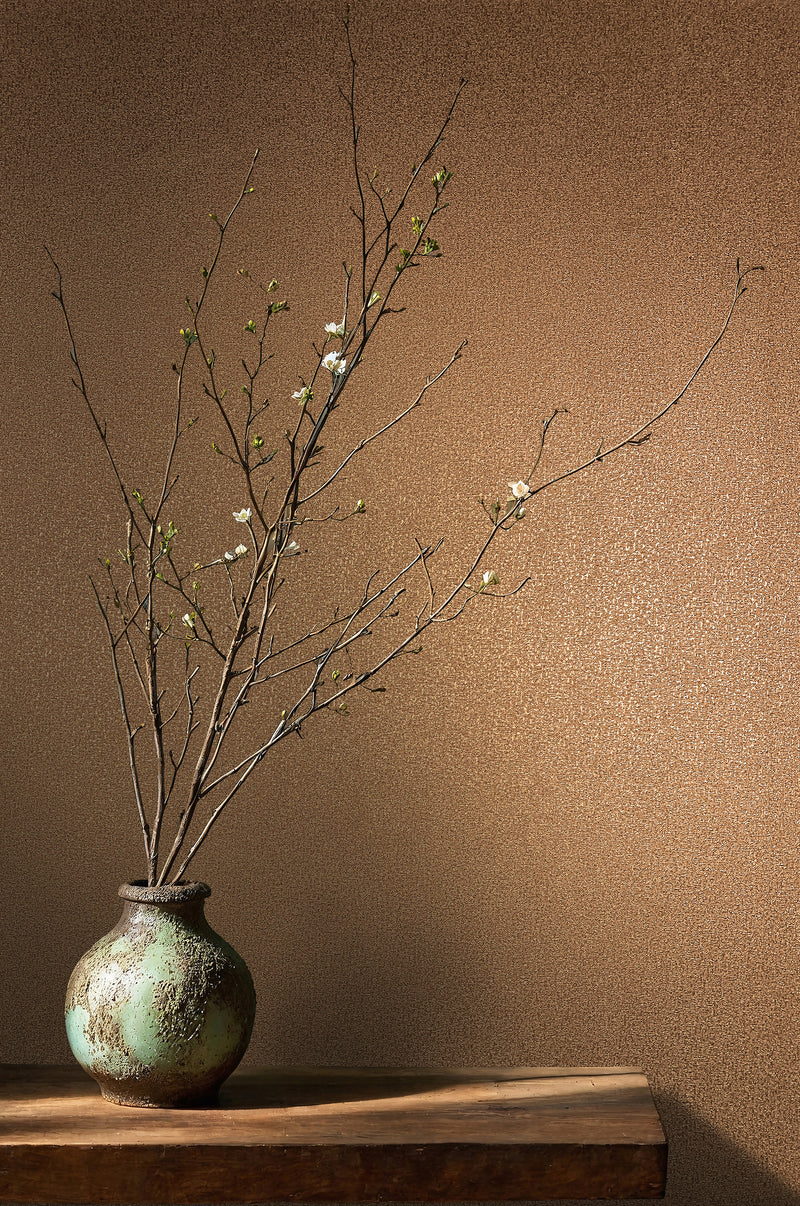 35826 Uni Bronze Brown Wallpaper by Galerie