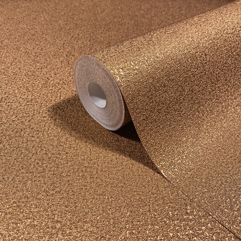 35826 Uni Bronze Brown Wallpaper by Galerie