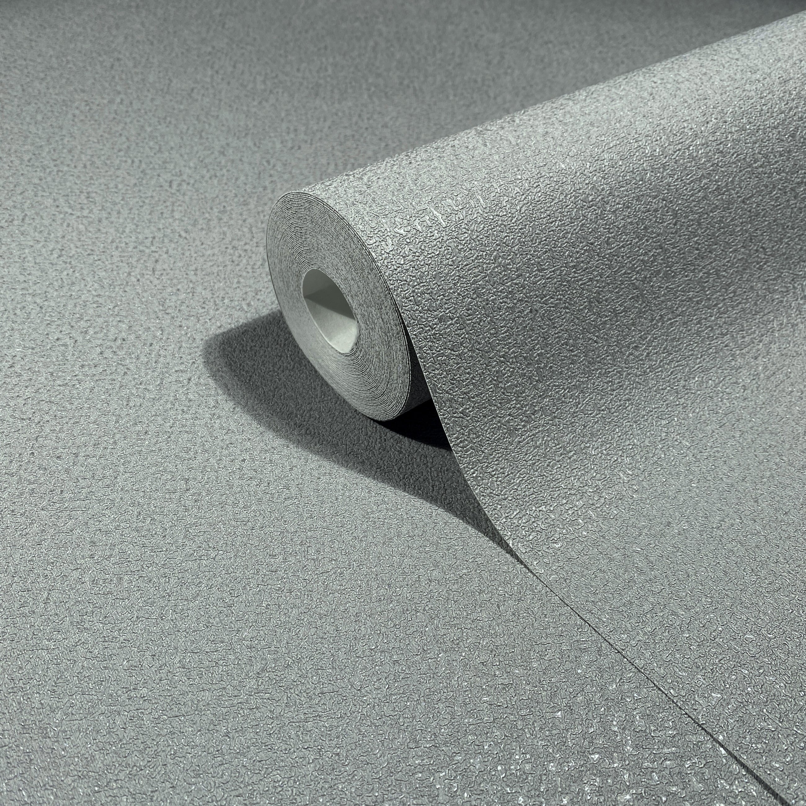35827 Uni Silver Grey Wallpaper by Galerie