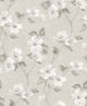 Helen´s Flower Light Grey Cottage Garden Wallpaper by Boråstapeter