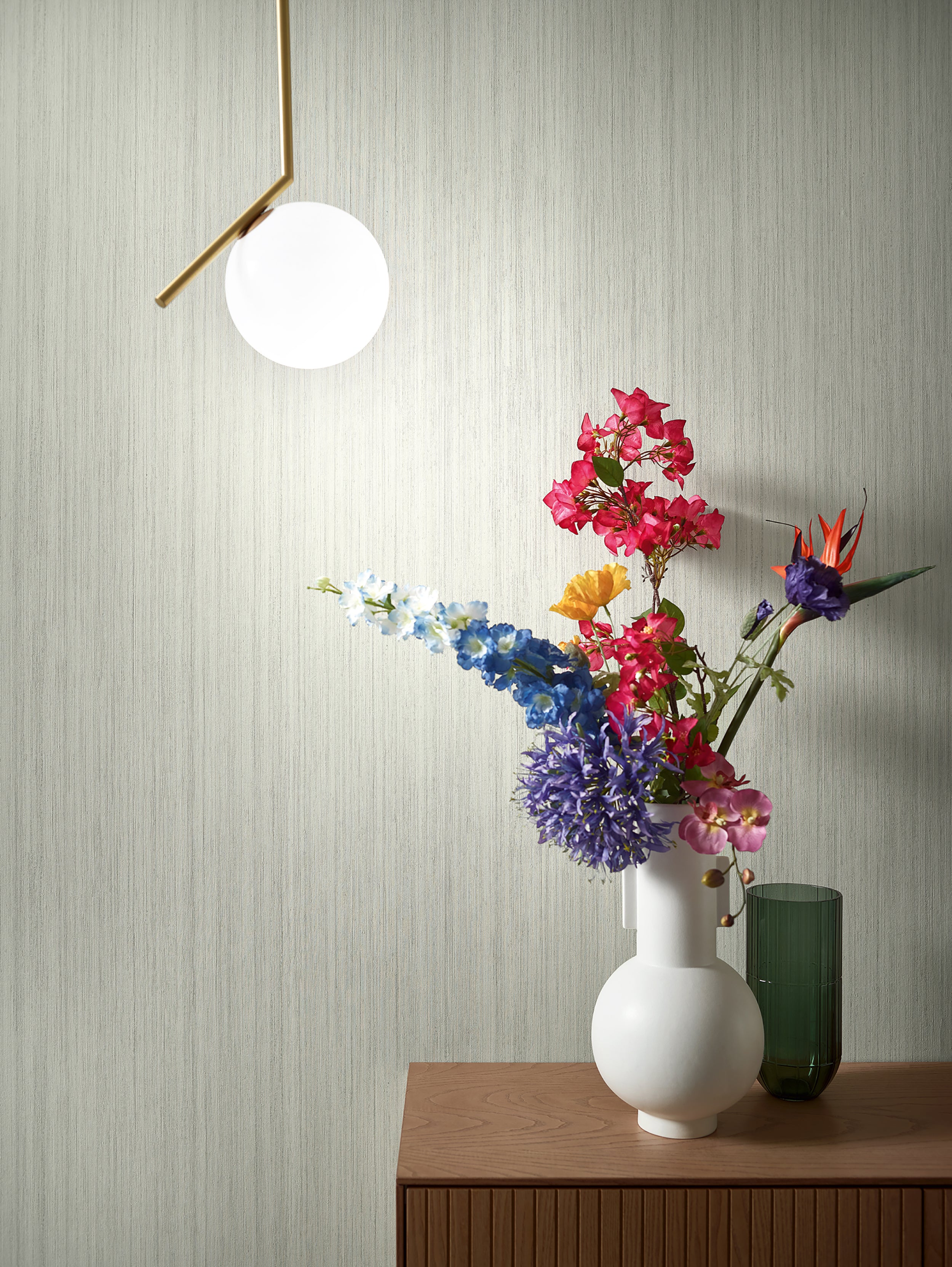 35836 Stripes Green Wallpaper by Galerie