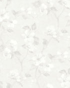 Helen´s Flower Light White Cottage Garden Wallpaper by Boråstapeter