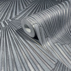 35849 Graphic Silver Grey Wallpaper by Galerie