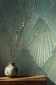 35850 Graphic Green Wallpaper by Galerie