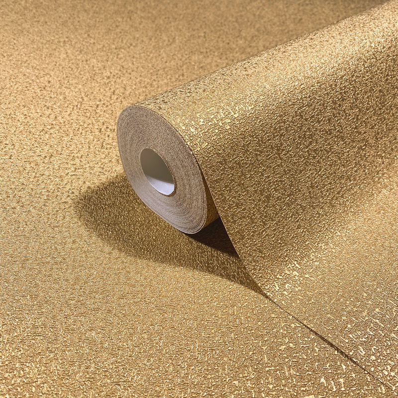 35852 Uni Gold Wallpaper by Galerie