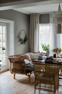 3587 Painter´s Wall Dark Green and Grey Cottage Garden Wallpaper by Boråstapeter