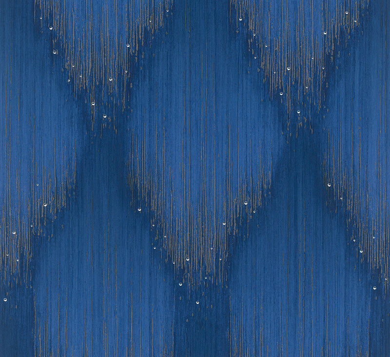 35886 Rhinestone Stripes Blue Wallpaper by Galerie