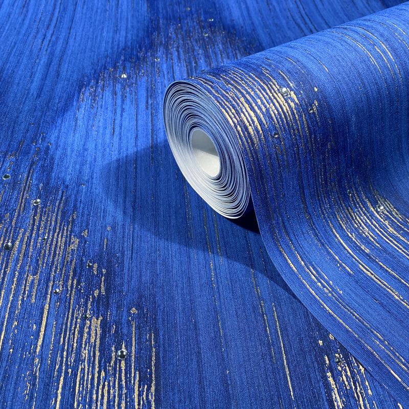 35886 Rhinestone Stripes Blue Wallpaper by Galerie