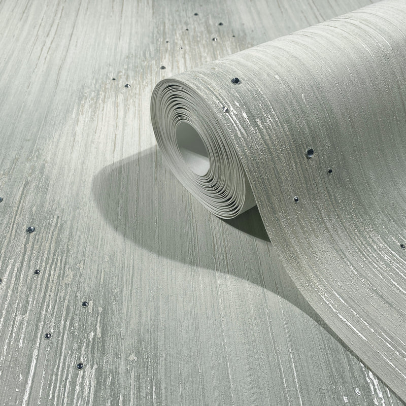 35889 Rhinestone Stripes Green Wallpaper by Galerie