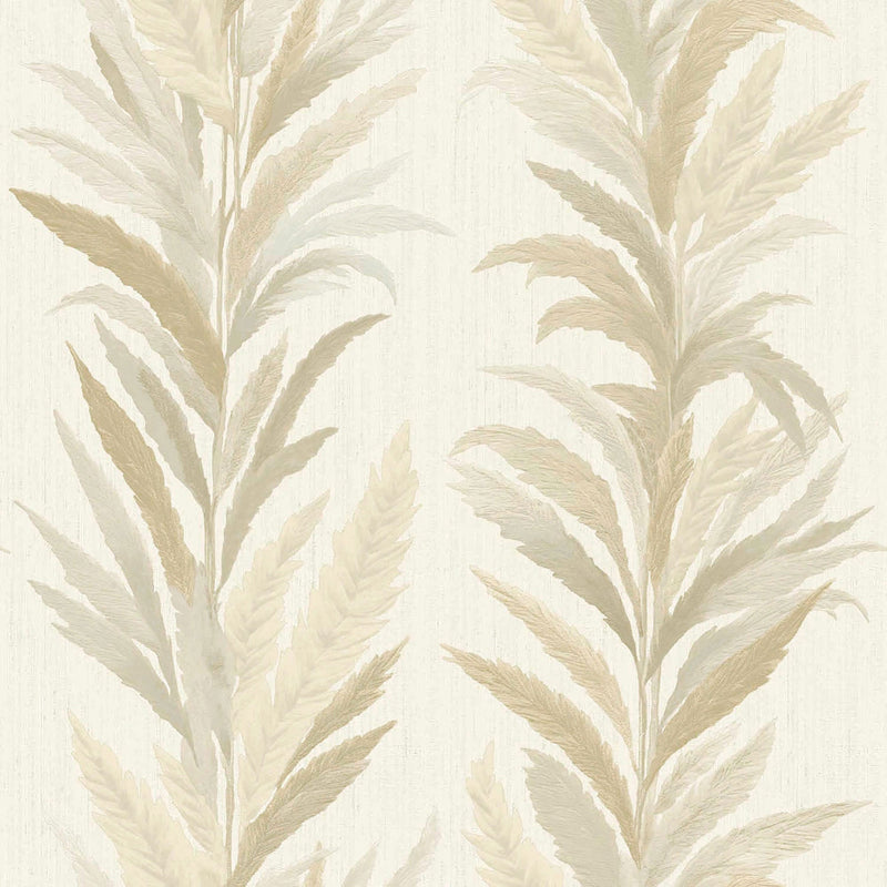 35902 Leaf Flourish Beige Wallpaper by Galerie