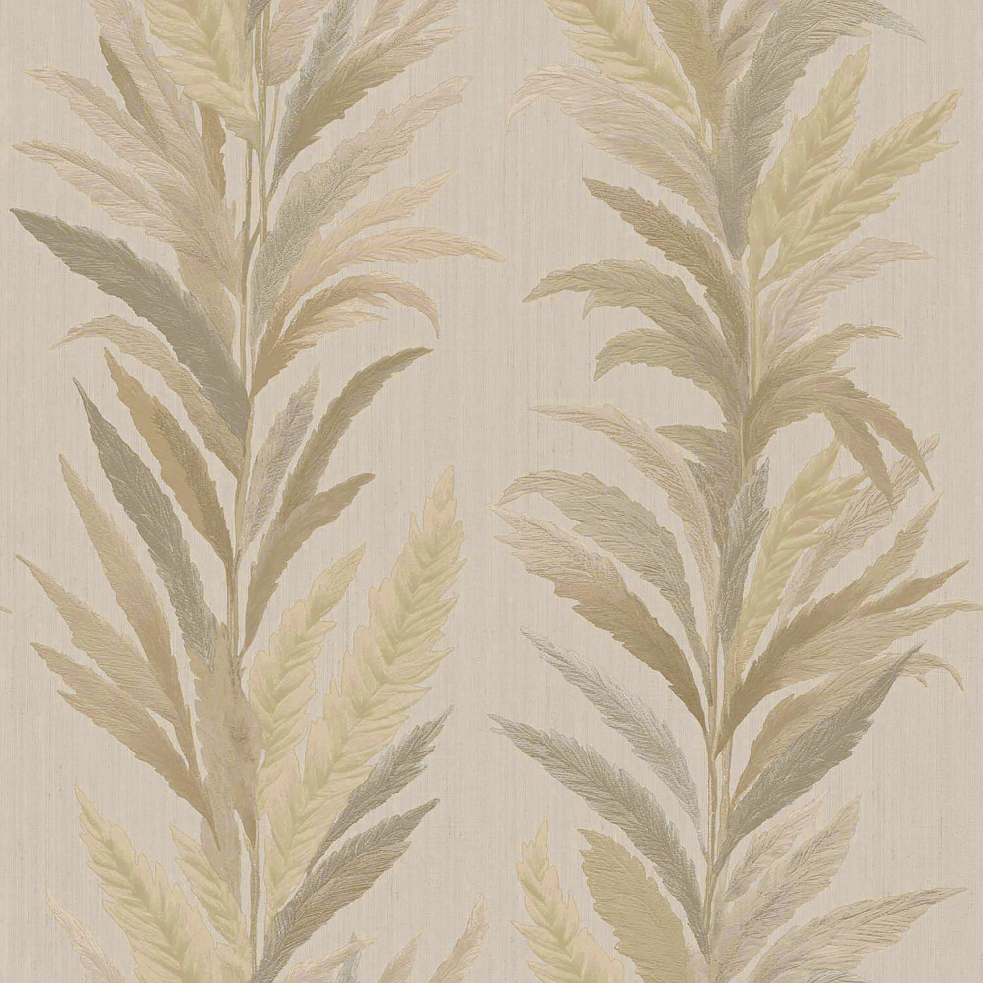 35904 Leaf Flourish Bronze Brown Wallpaper by Galerie