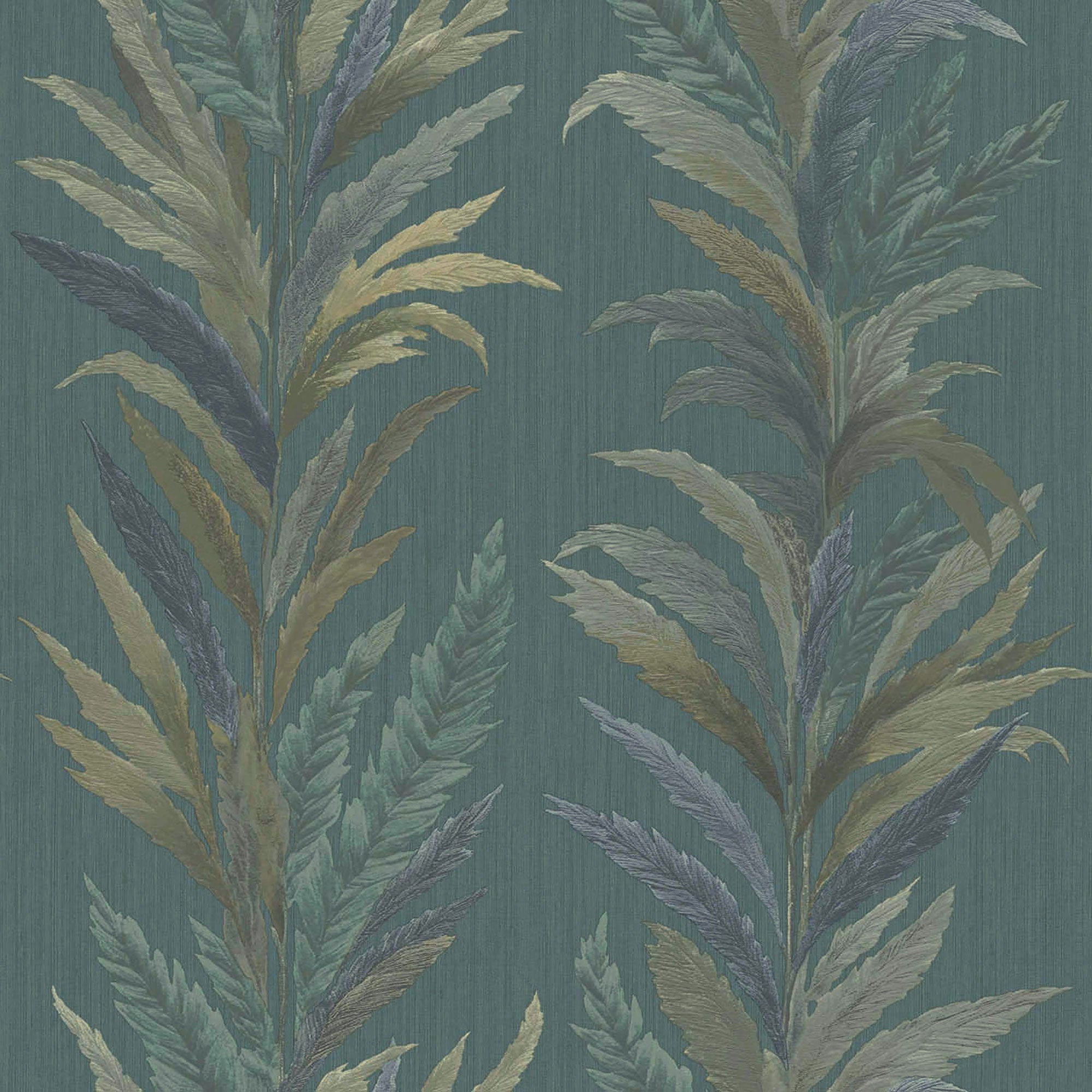 35905 Leaf Flourish Green Wallpaper by Galerie