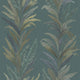 Leaf Flourish Green Ornamenta Wallpaper by Galerie