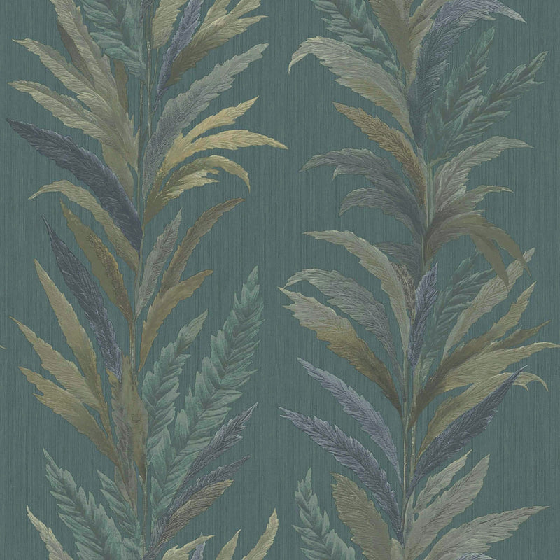 35905 Leaf Flourish Green Wallpaper by Galerie