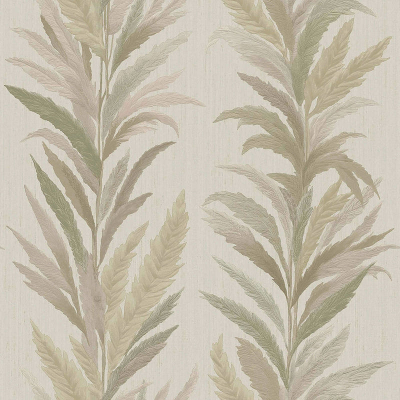 35907 Leaf Flourish Beige Wallpaper by Galerie