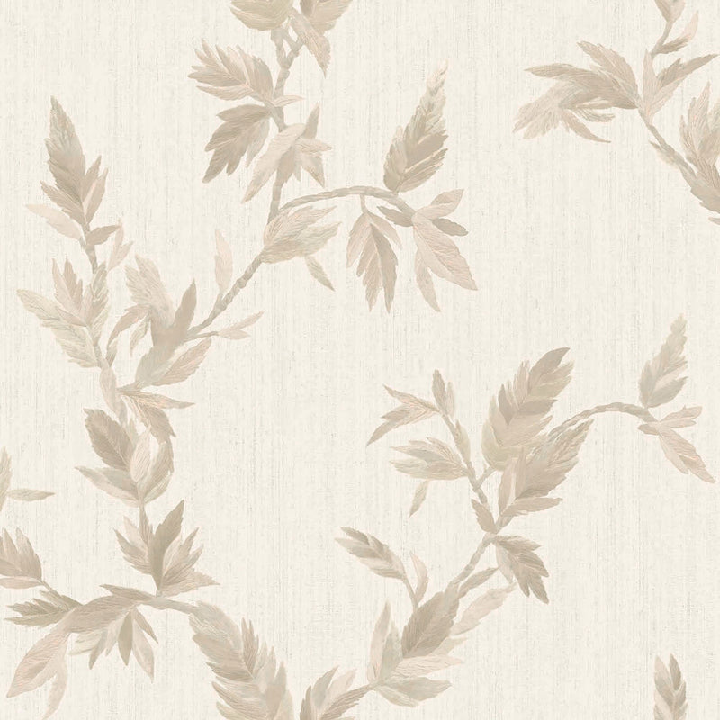 35910 Thin Leaf Beige Wallpaper by Galerie