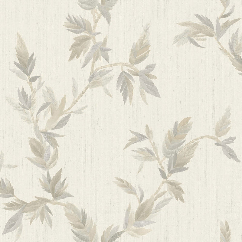 35913 Thin Leaf Beige Wallpaper by Galerie
