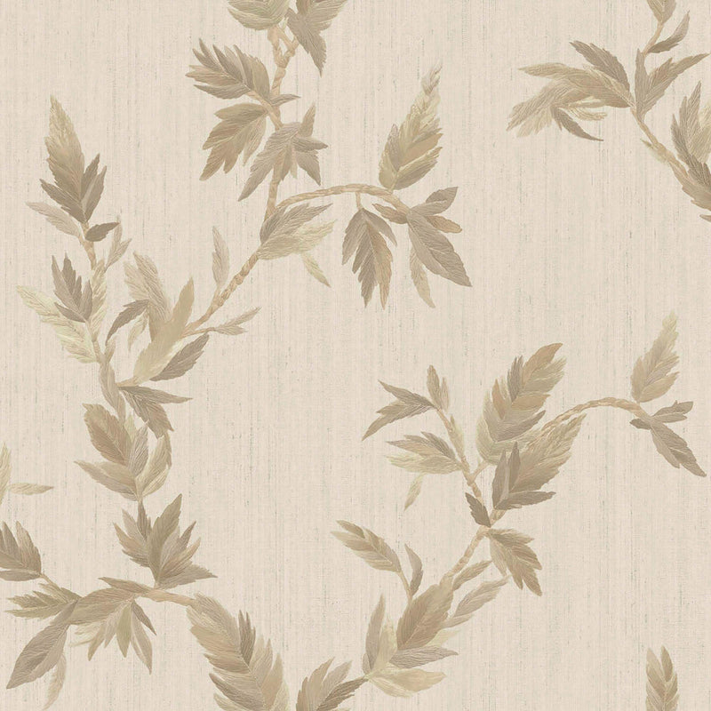 35914 Thin Leaf Bronze Brown Wallpaper by Galerie