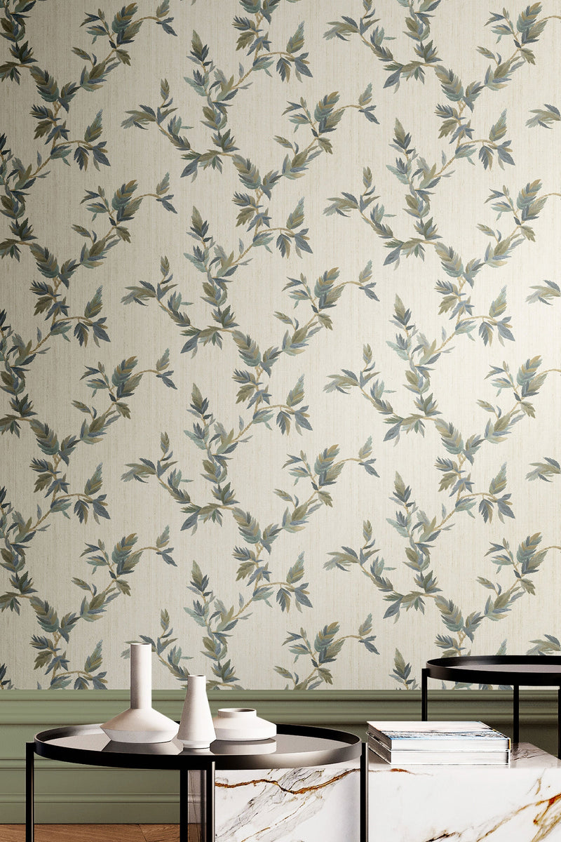 35915 Thin Leaf Beige Wallpaper by Galerie