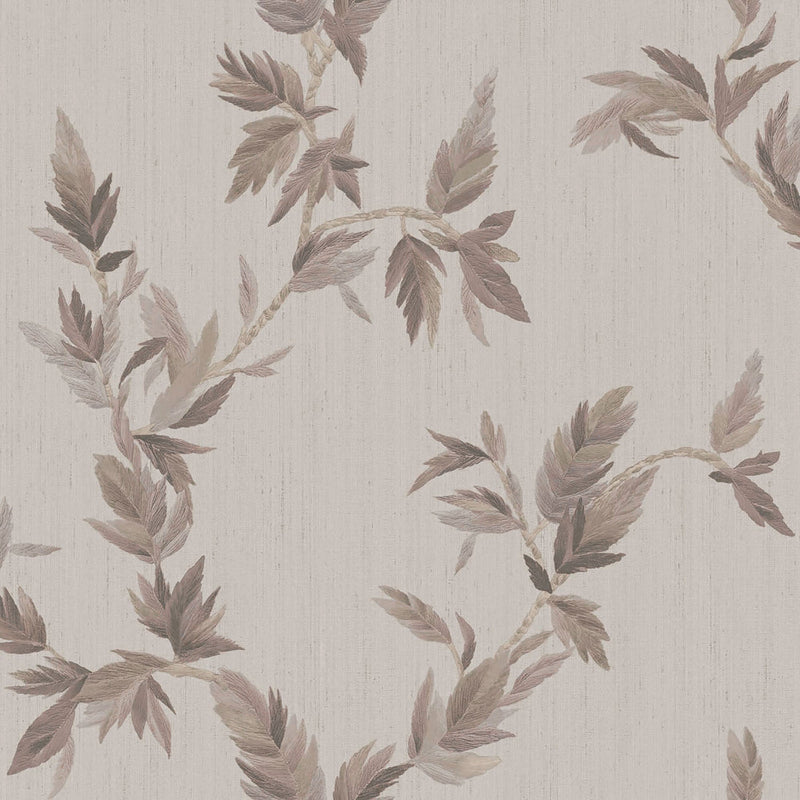 35918 Thin Leaf Silver Grey Wallpaper by Galerie