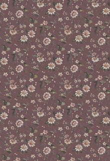 3591 Marion's Mural Dark Multi and Red Cottage Garden Wallpaper by Boråstapeter