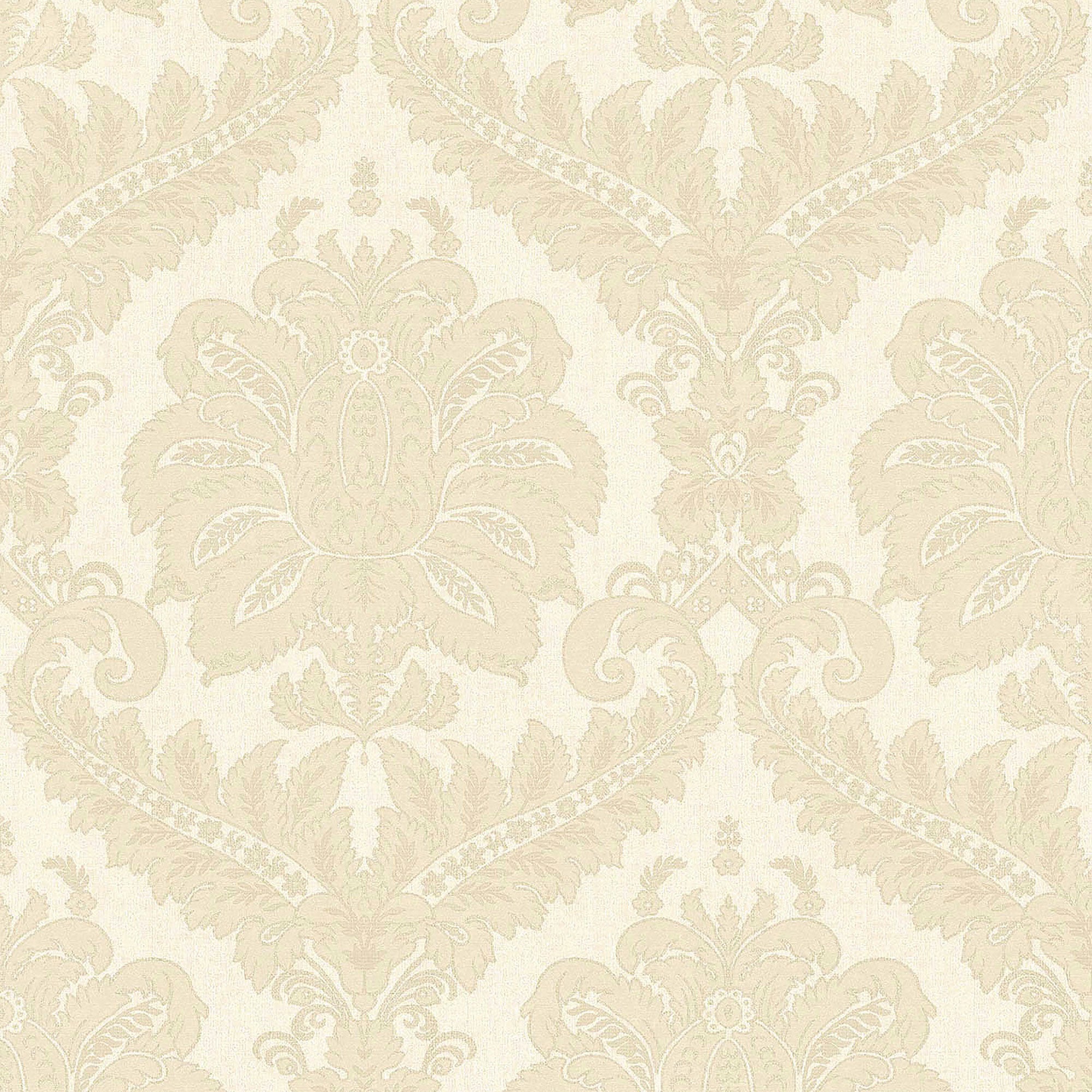 35922 Traditional Damask Cream Wallpaper by Galerie